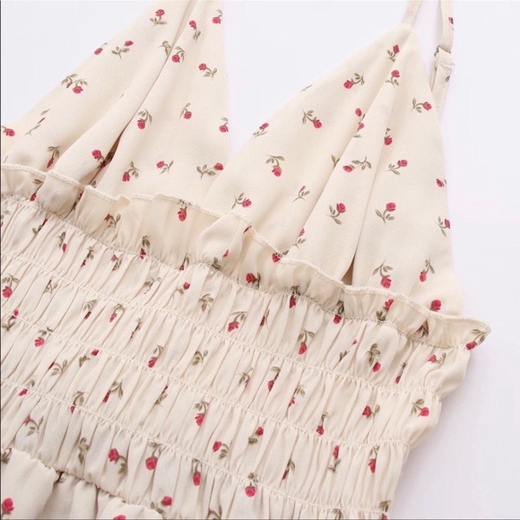 Rosie Summer Mini Dress, Lux Lined Mini In Petal Print, Fit & Flare Flowy Dress - Picture 14 of 16